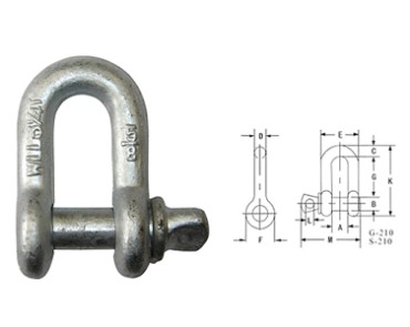 Shackle-G210 US Scriú PIN Slabhra SHACKLE
